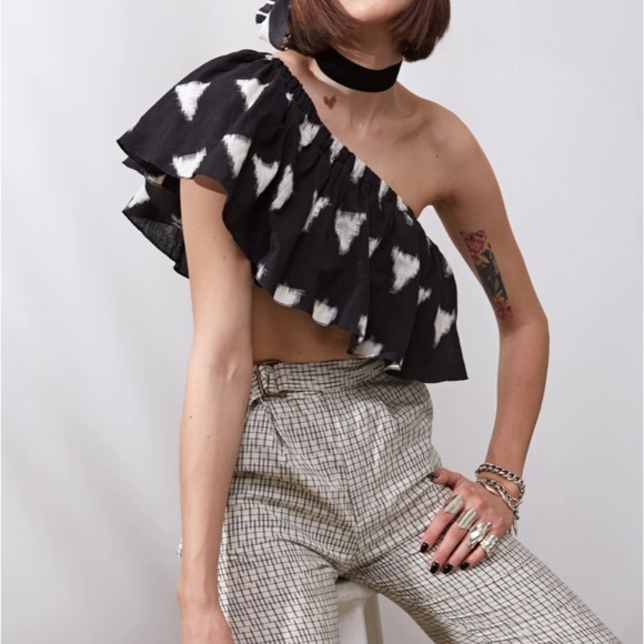 NWOT ZHENNYMPH Goji Berry Top, XS - Picture 3 of 6